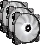 Corsair Air Series AF120 Ventola LED a Bassa Rumorosità, 120 mm, Confezione Tripla, Bianco