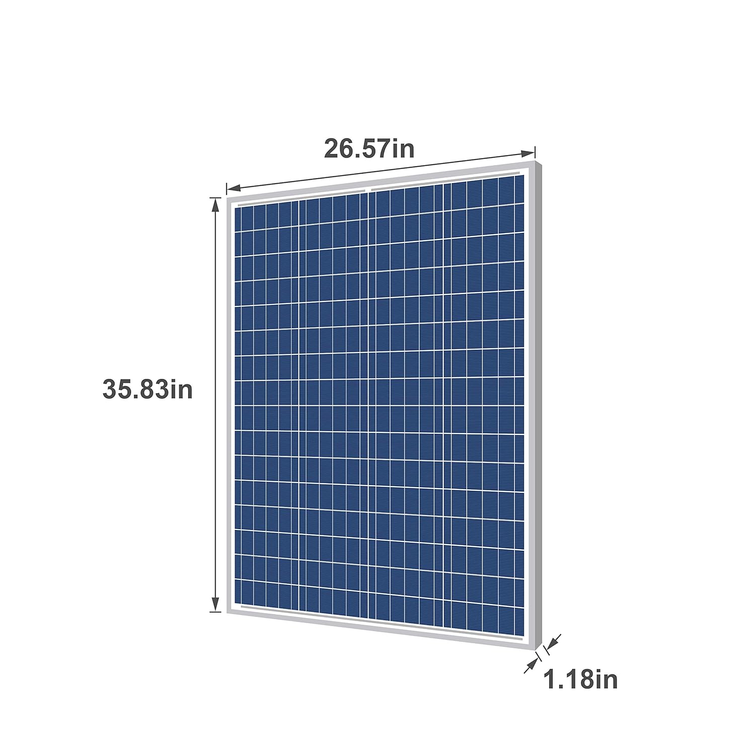 Newpowa 100 W Watt 12v Volt Monokristallin Solarpanel Hohe Effizienz Photovoltaik Mono Solarzelle Fur Wohnmobil Gartenhause Boot 1pc 100w Poly 1012 675 30mm Amazon De Gewerbe Industrie Wissenschaft