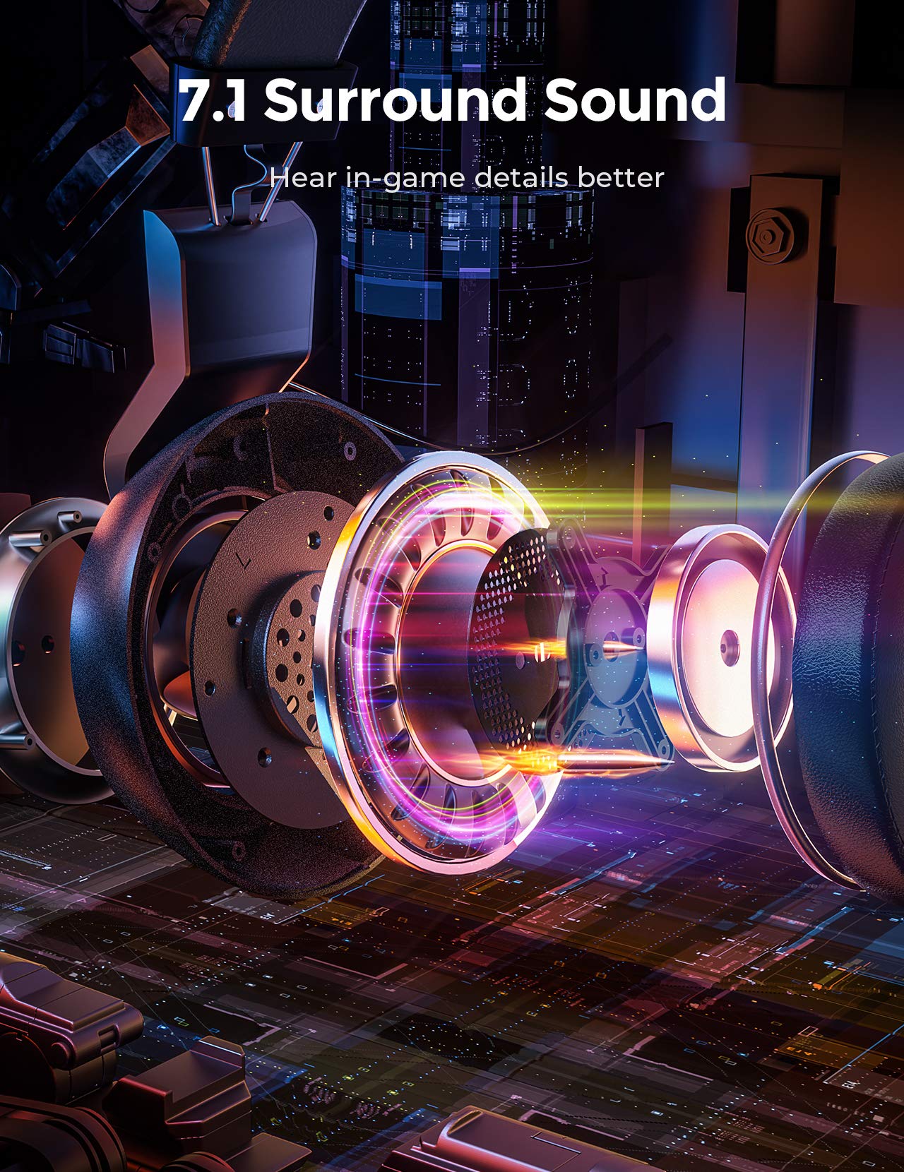 Mua Mpow EG3 Pro Gaming Headset with 3D Surround Sound, PS4 Xbox One