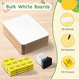 Ohuhu 30 Pack A4 Double-Sided Mini Whiteboards with 30 Pens & 30 Erasers view 5