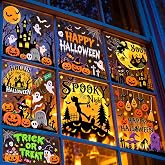 Halloween Party Decorations - Reusable Window Clings for Halloween Decorations Indoor Outdoor | Pumpkin Ghost Static Window Decor Stickers for Office Party Favors Supplies Crafts Gifts Toys for Kids