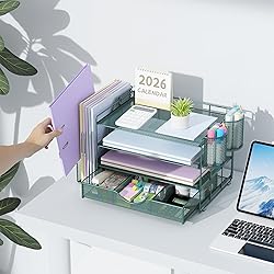 gianotter 4-Tier Desk Organizer with Drawers, File