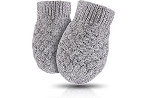 YVNEHCN Baby Knit Mittens Toddler Boys Girls Gloves Winter Infant Newborn No Scratch Mitten 0-3 Years