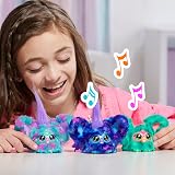 Furby Mer-May Mini Plush Toy, 45+ Sounds, Blue/Green, Keychain Clip view 5