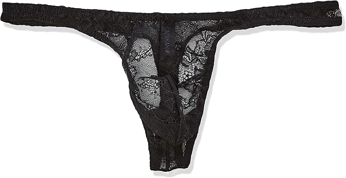 string noir dentelle