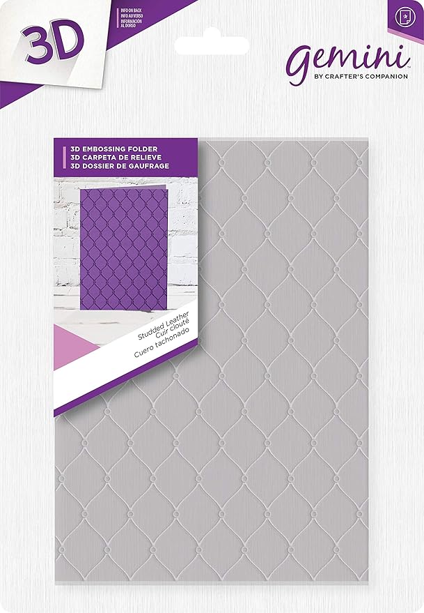 Gemini 3D Embossing FolderStudded Leather, 5" x 7" Amazon.co.uk