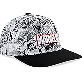 Marvel Baseball Cap Boys Teenagers Adjustable Strap Lightweight Breathable Sun Hat Youth Vacation Essentials Gifts for Boys Black/White