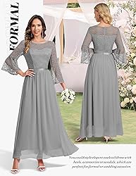 Wedtrend Women's Bridesmaid Dresses, 3/4 Flared