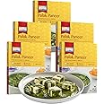 Ashoka Ready to Heat Meals 1932, Vegetarian Spinach Cheese Curry, Kosher Certified, All-Natural Portable Meals, Authentic Palak Paneer, Great for Picnics, No Preservatives, Pack of 5
