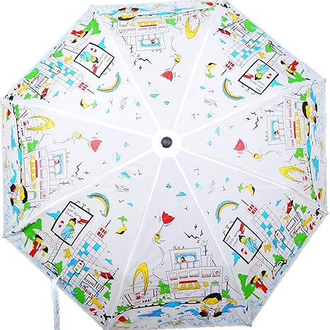 White Nylon Folding Umbrella
