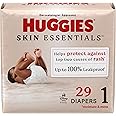 Huggies Size 1 Diapers, Skin Essentials Baby Diapers, Size 1 (8-14 lbs), 29 Count, Packaging May Vary