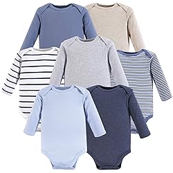 Hudson Baby baby boys Cotton Long-sleeve Bodysuits