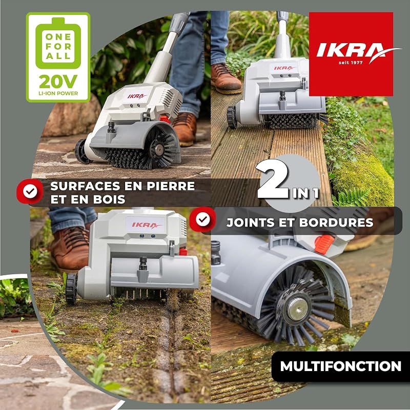 nettoyeur de surfaces et de joints à batterie Vario Brush IATR 20