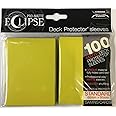 Ultra Pro Matte Eclipse Lemon Yellow Standard Deck Protector sleeves (100 count pack)