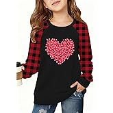 Kids Valentine's Sweatshirts for Girls Boys Love Heart Casual Cable Knit Long Sleeve Shirts Valentines Tops