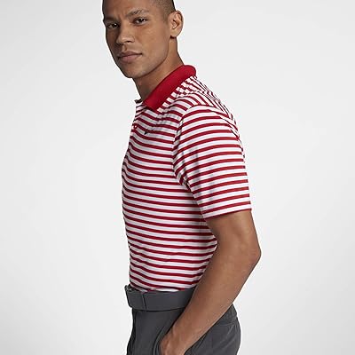 nike men's dry victory polo stripe left chest