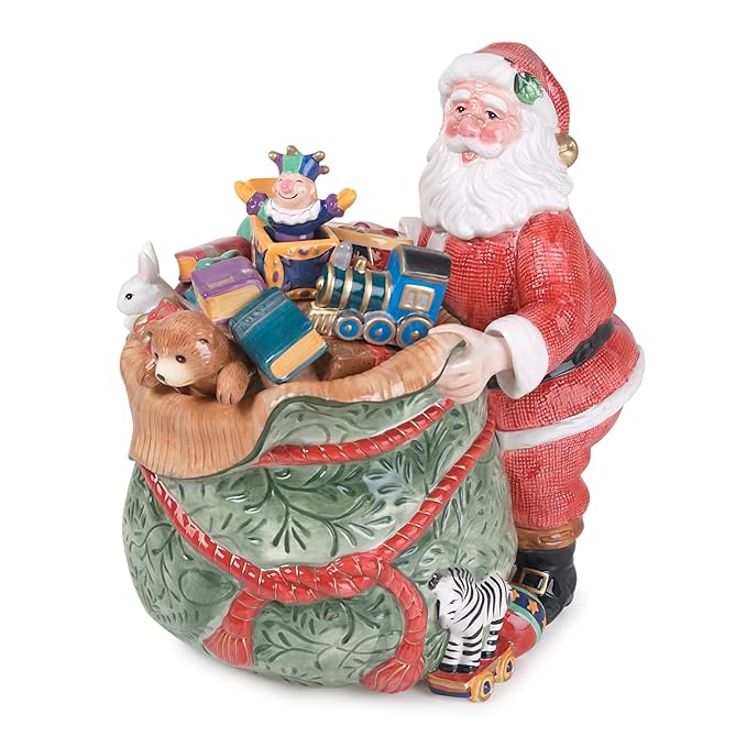 Fitz and Floyd Old Fashioned Christmas Cookie Jar Kitchen