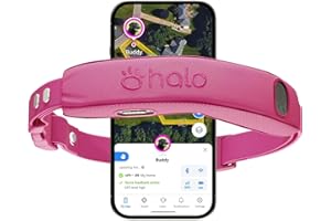 Halo Collar 5, New Wireless Dog Fence & GPS Dog Collar, Subscription Required, Waterproof, Orchid, One Size