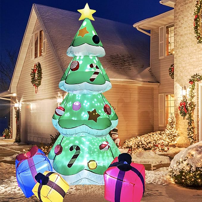 Amazon.com: iidee 7ft inflatable christmas tree decorations, blow up Amazon.com: IIDEE 7FT Inflatable Christmas Tree Decorations, Blow Up