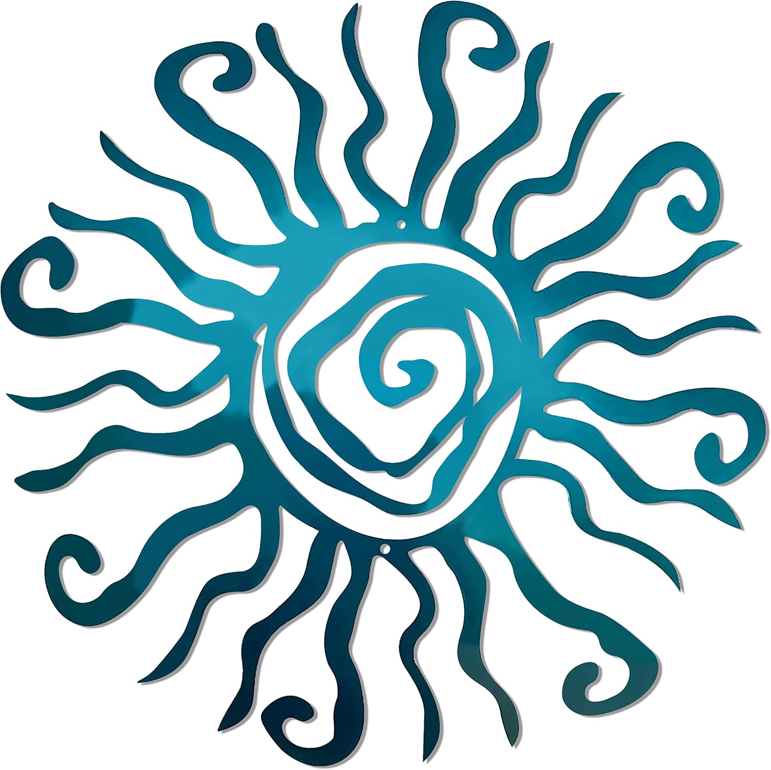 Plaques & Wall Art - Riverside Designs Wacky Sun Metal Wall Art Outdoor Decor - 36 Inches Rust Proof Wall Sculpture - Ideal for Garden, Home, Farmhouse, Patio and Bedroom - Made in USA (36