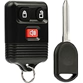 Car Key Fob Keyless Entry Remote fits Ford, Lincoln, Mercury, Mazda with Ignition Key (CWTWB1U331 GQ43VT11T CWTWB1U345 3-btn)