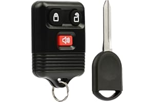 Car Key Fob Keyless Entry Remote fits Ford, Lincoln, Mercury, Mazda with Ignition Key (CWTWB1U331 GQ43VT11T CWTWB1U345 3-btn)