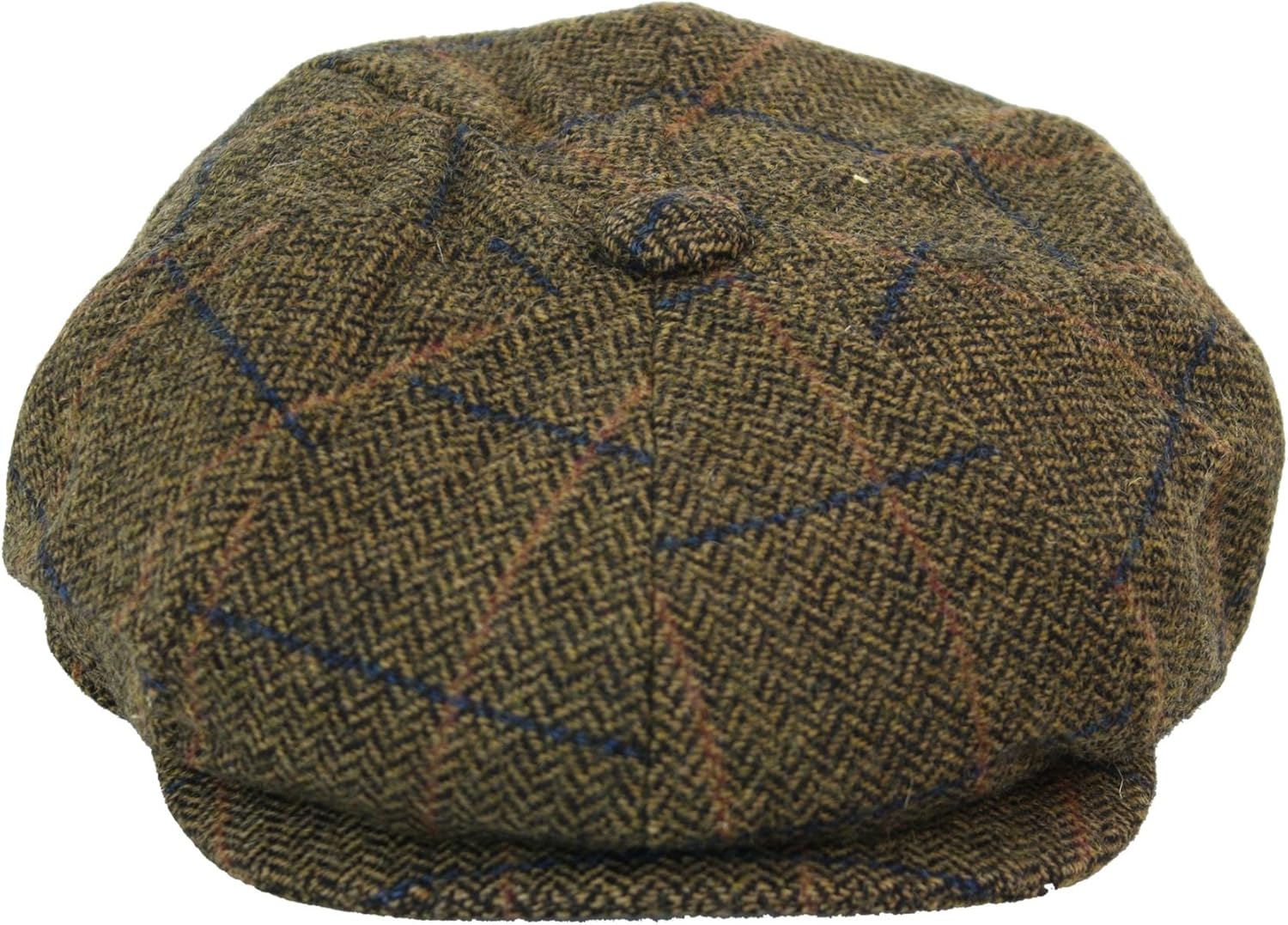 tweed 8 panel cap