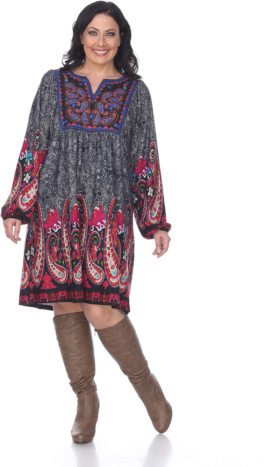 embroidered sweater dress