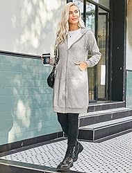 ELESOL Women's Casual Long Fleece Hoodies