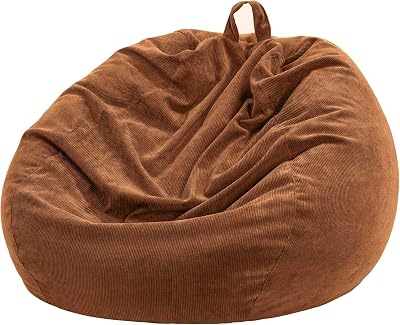 Nobildonna 3 ft Bean Bag Chair Cover 300L Storage Corduroy No Filler