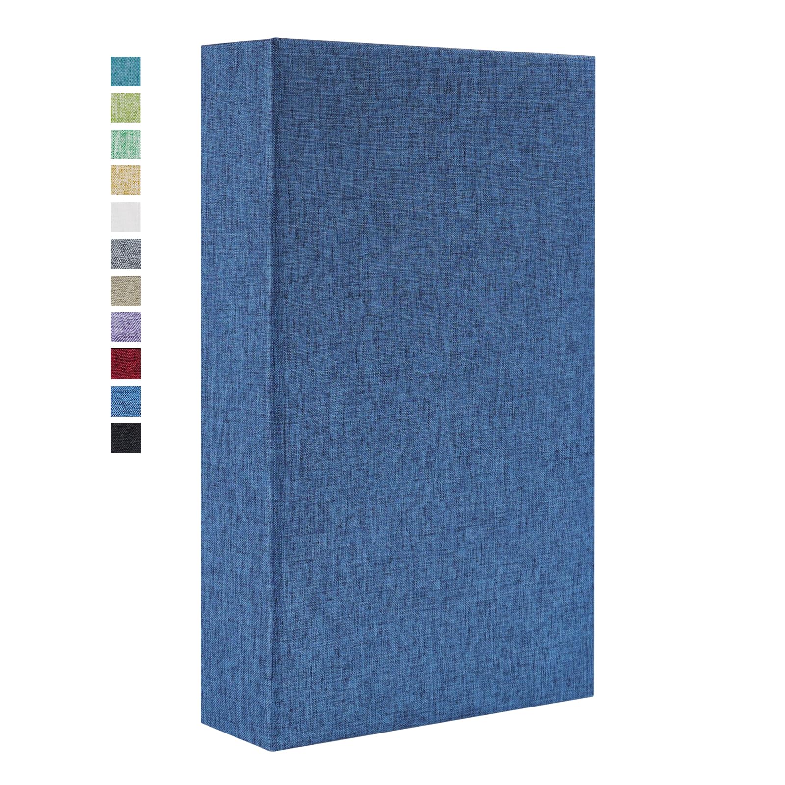 Vienrose Linen Photo Albums Slip in 6x4 300 Pockets Photobooks Black Page Large Capacity Picture Albums for Valentine Wedding Christmas Birthday