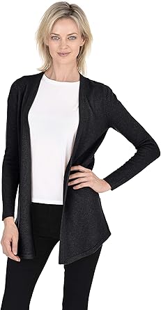 long black wool cardigan women's