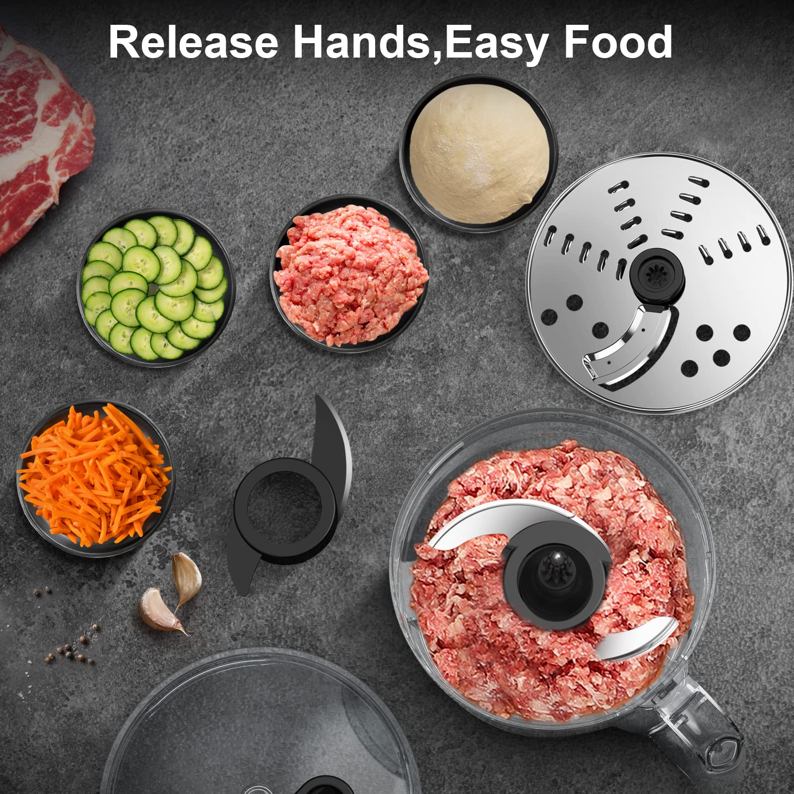 Food Processor, Anthter 600W Professional Food Processors & Vegetable