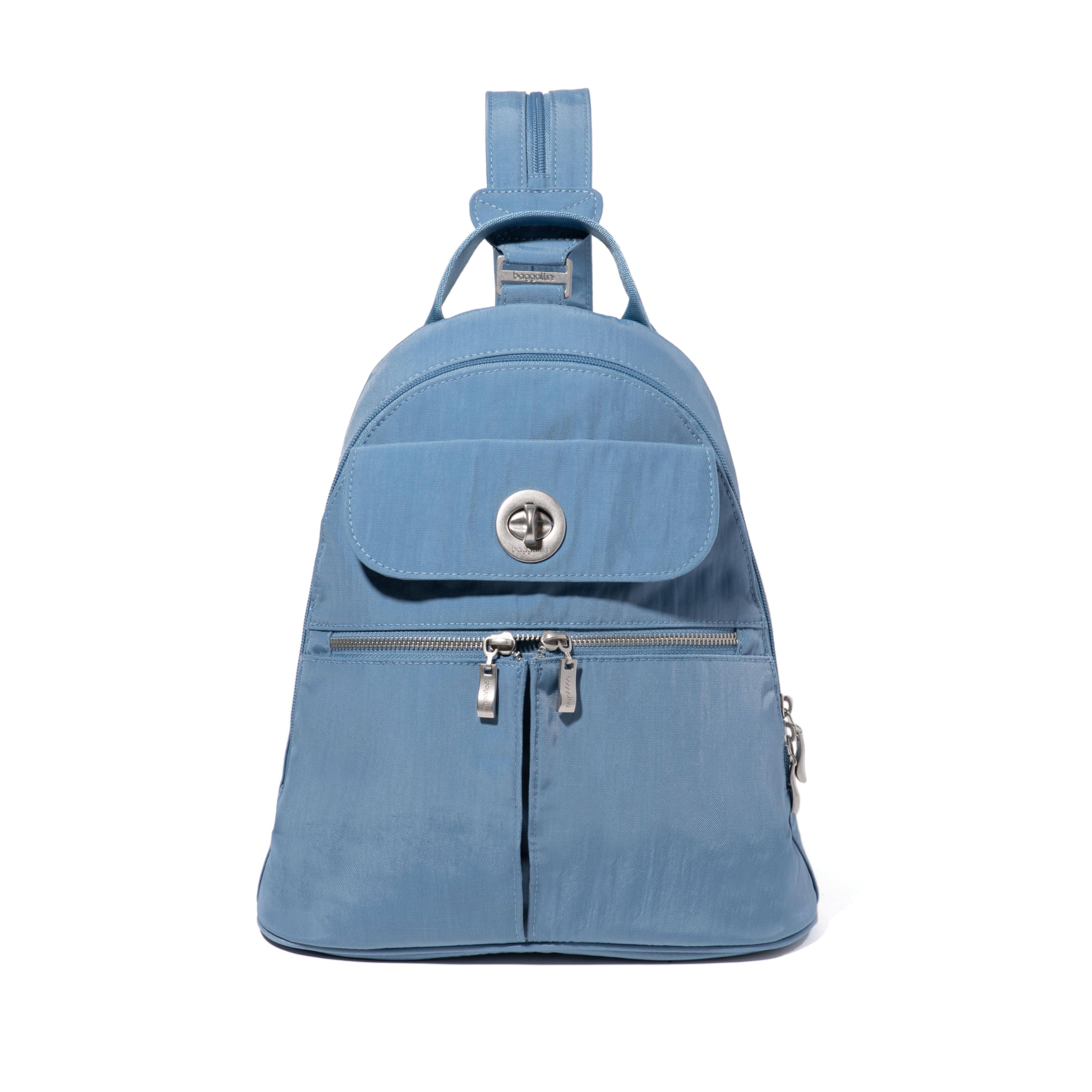 Baggallini Naples Convertible Small Daypack Sling Crossbody, Cornflower