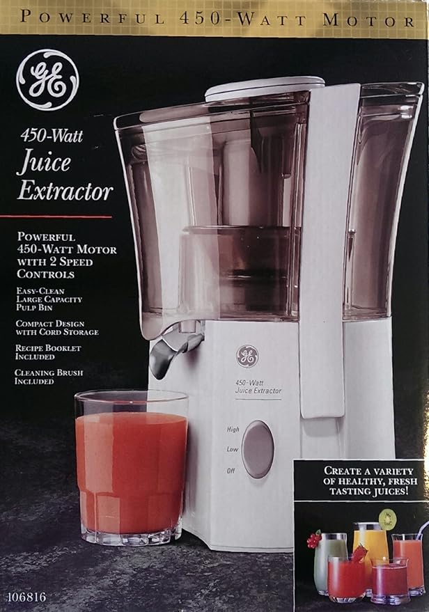 GE 450Watt Powerful Juice Extractor Amazon.ca Home & Kitchen