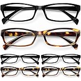 Gaoye Reading Glasses for Women, 6 pack Fashion Readers for Women Men Spring Hinge Eye Glasses, Blue Light Reading Glasses
