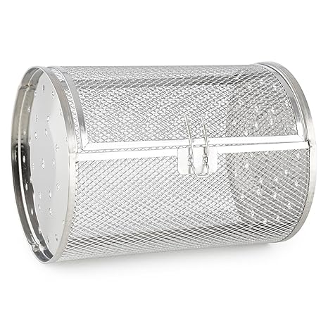 Klarstein BBQ-Cage 3D-Grill-Käfig • rundum Edelstahl • Zubehör • Ersatzteil • Durchmesser: 14 cm • Höhe: 21cm • Vitair Baurei