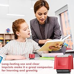 Nezyo Rolling Stamp 2 Squares Self Inking Black Ink
