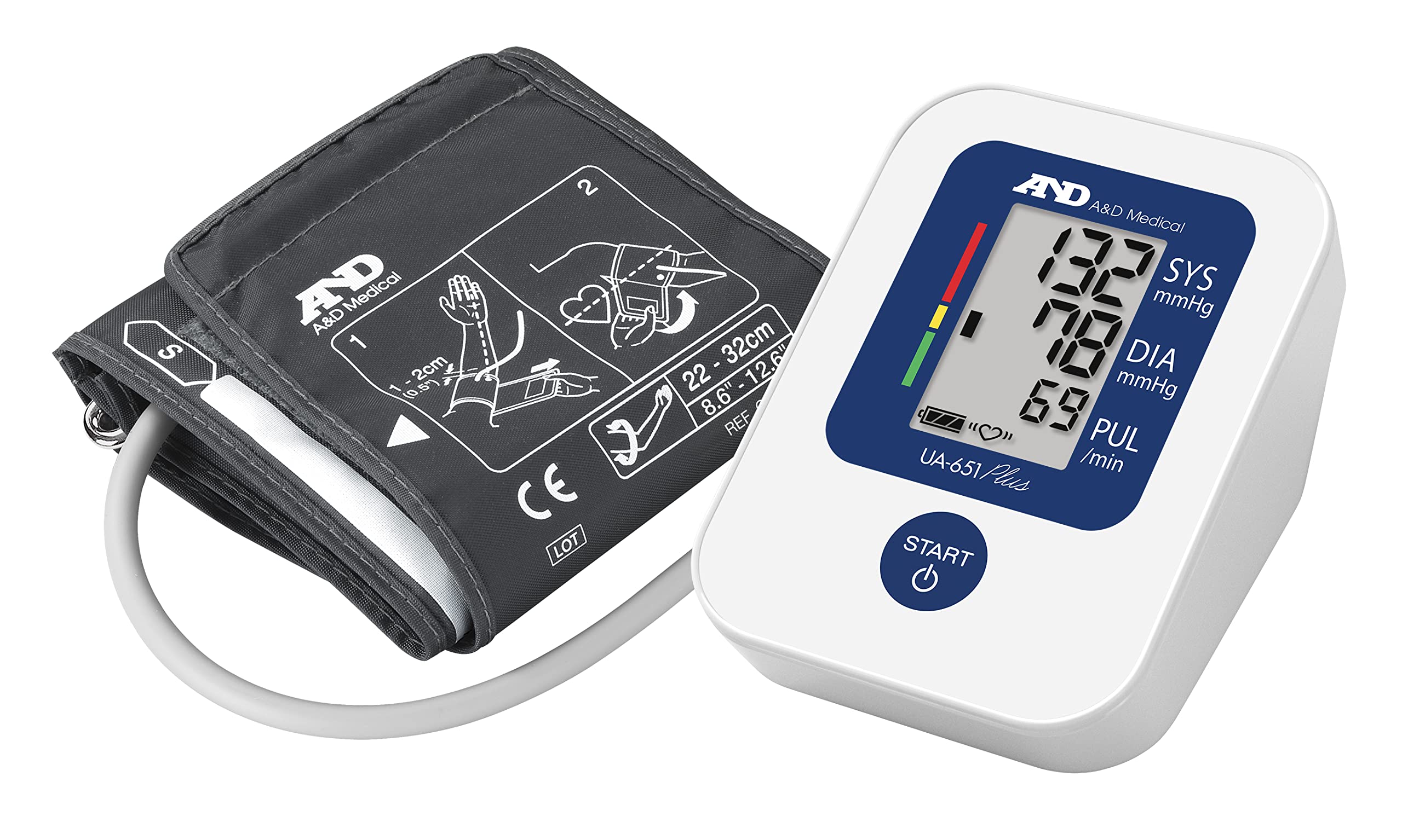 A&D Medical UA-651Plus Blood Pressure Monitors - Tested for Accuracy with Clinical Validation for Blood Pressure and Atrial Fibrillation. NHS Supplied Medical Device