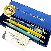 MESMOS 3pc Van Gogh Fancy Pen Set, Nice Cute Luxury Aesthetic Pens for Women Journaling, Pretty Luxury Office Journaling Journal Pens Women