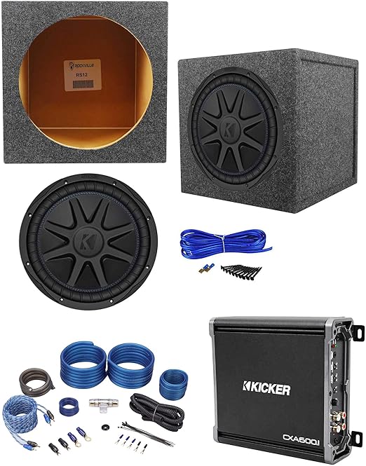 Kicker 44CVX124 Comp VX CVX 12" 1500w Subwoofer+Mono