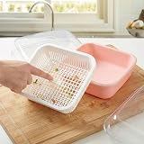 TOYANDONA Bottle Drying Rack with Cover Plastic Bottle Storage Box Kitchen view 7