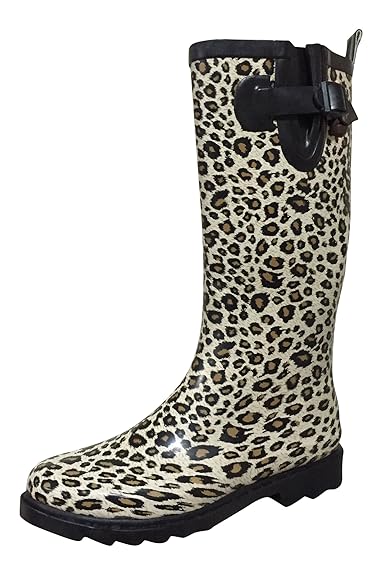 cheetah rain boots