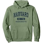 Harvard Massachusetts MA Vintage Athletic Sports Design Pullover Hoodie