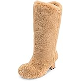 JW PEI Women's Isabella Slouchy Faux Fur Boots