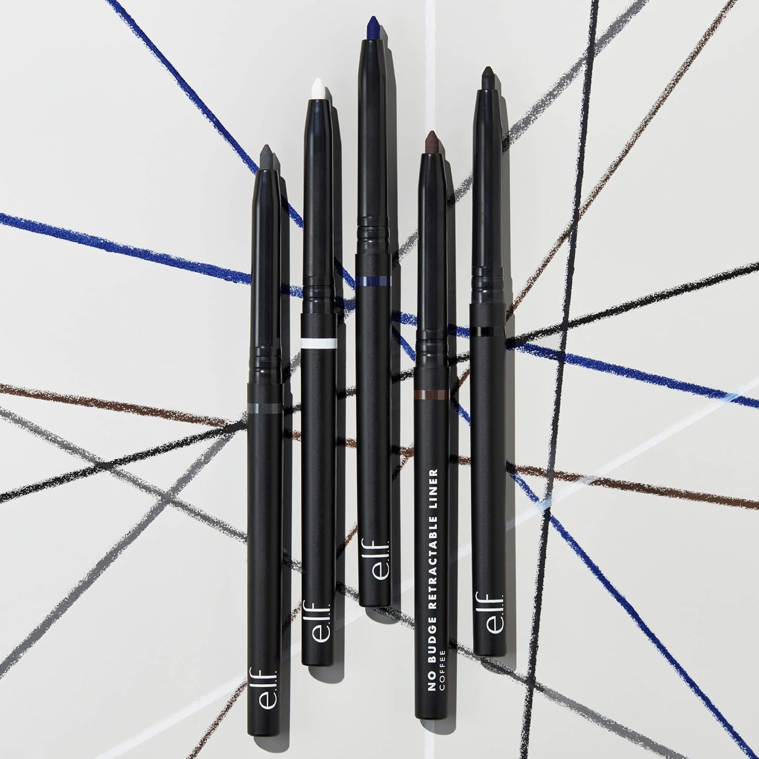 e.l.f. No Budge Retractable Eyeliner, Creamy, Ultra-Pigmented & Waterproof, Creates Bold & Defined Lines, Vegan & Cruelty-Free, Black - Image 5