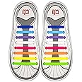INMAKER No Tie Shoe Laces for Adults and Kids, Elastic Shoelaces for Sneakers, Rubber Silicone Tieless Laces