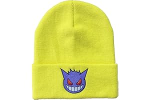 Pokemon Gengar Embroidered Tall Cuff Beanie