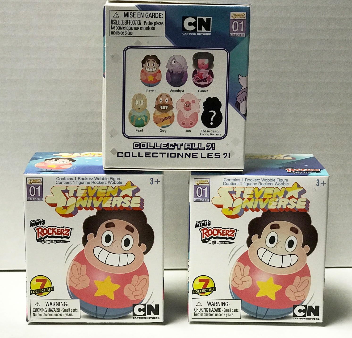 rockerz Steven Universe Original Mini's Series 1 Blind Box Figure 3 Boxes