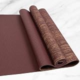 Myga RY1331 Jute Yoga Mat 5mm Plum with PVC Backing Eco Friendly 183x61 view 6